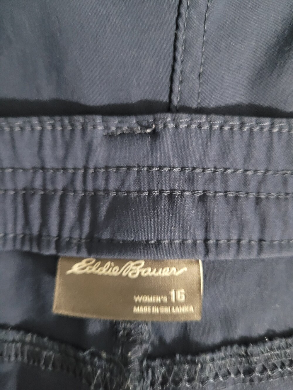 Eddie Bauer Navy Shorts Sz 16 - Picture 6 of 7